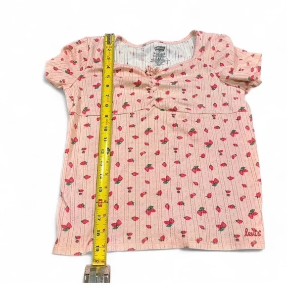 Pink Strawberry Levi's Top - Picture 6 of 6